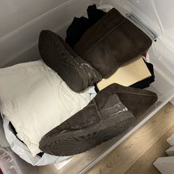 Bin Of Designer Clothing And Uggs