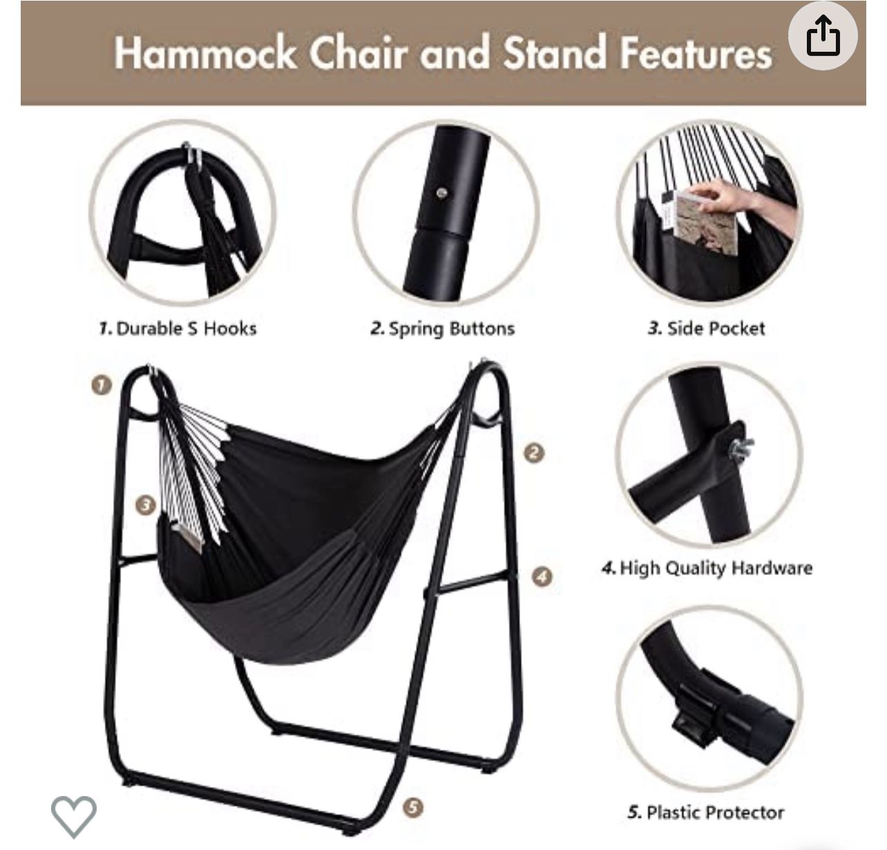 Brand New Indoor/outdoor Hammock Chair