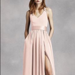 VERA WANG DRESS SIZE 4 With Pockets So Beautiful Blush Color 