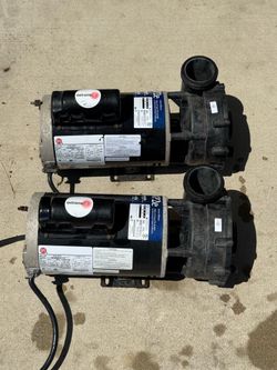 Hot tub spa pumps and heater system