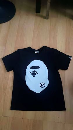 Bathing, ape shirt, black, and white