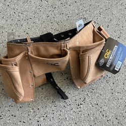 CLC Tool Works Tool Belt. 12-Pocket Leather Carpenters Work Apron. New w/ Tags.