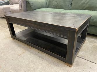 Rustic Wooden Rectangular Coffee Table