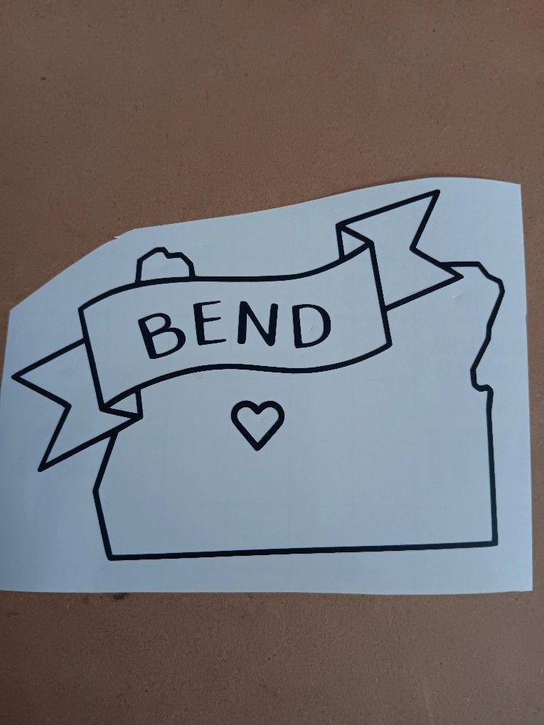 I" Heart" Bend Oregon Decal For Sale