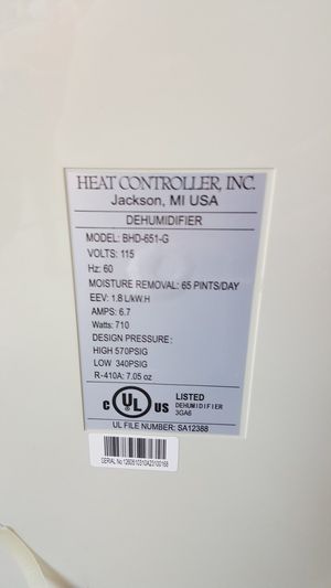Comfort Aire Bhd 651 G Dehumidifier For Sale In Conroe Tx Offerup