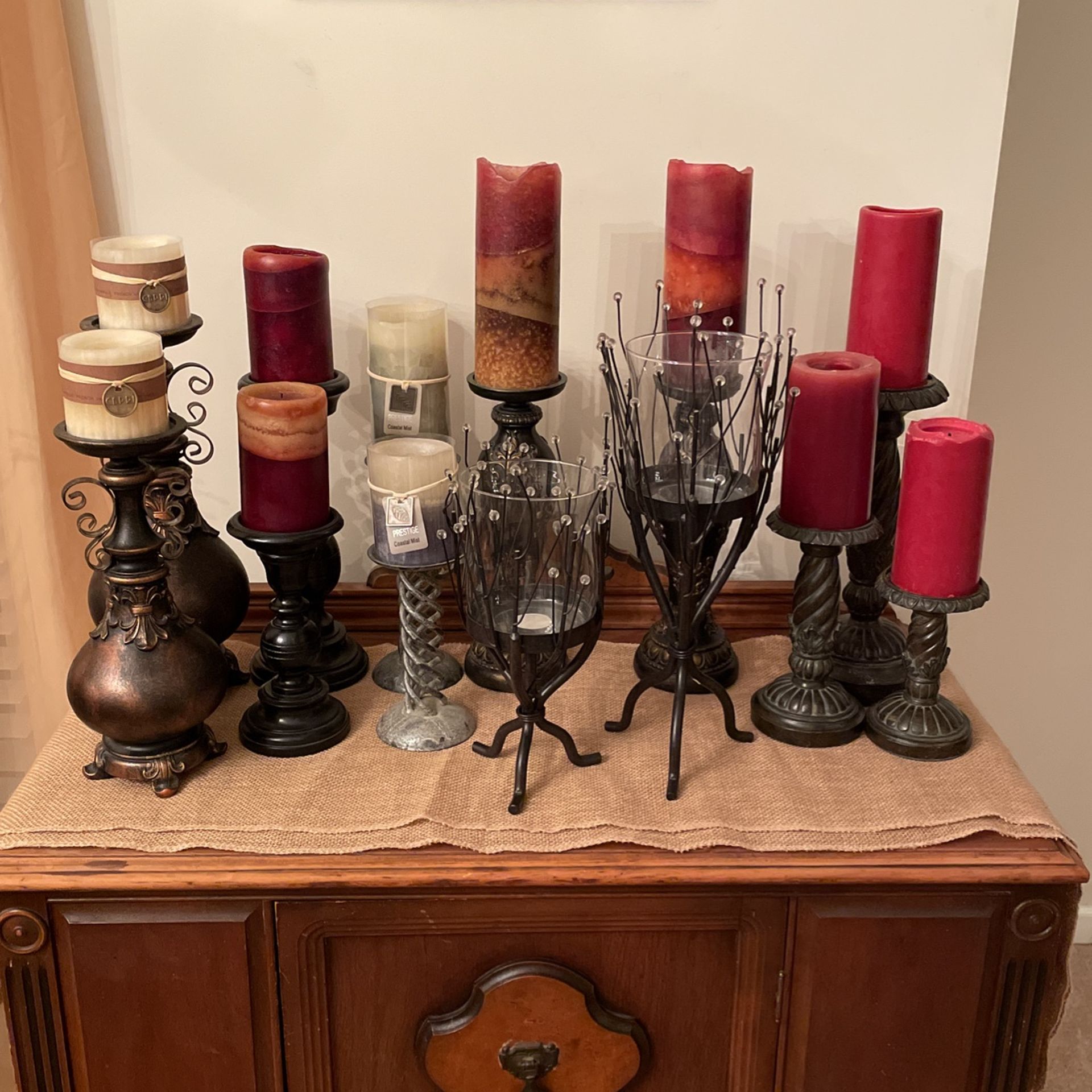 Candle Holders With The Candles