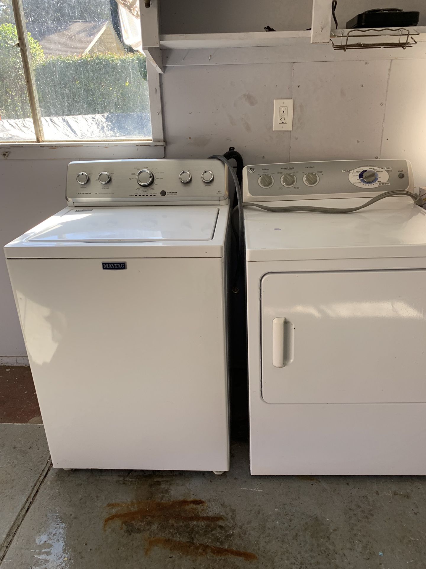 Centennial washer ge dryer both large capacity washer is water saver by weight