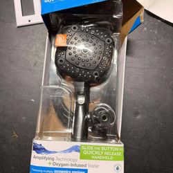 Oxygenics EasyConnect Colossus 8-Spray Oil-Rubbed Bronze High Pressure Handheld Shower Head 1.8 GPM