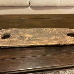 Bosun’s Chair From Shipwreck, Burnt Wooden Seat Lake Erie Beach Find