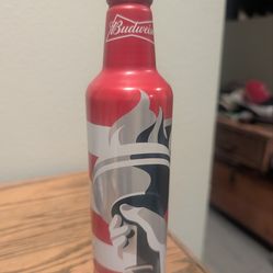 2016 Budweiser Aluminum Lady Liberty Torch Empty 16 Oz. Beer Bottle Can