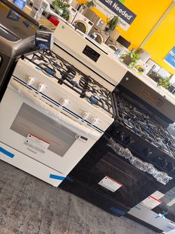 White or Black Stoves 5 burner