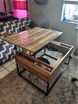Sleek Laminate Lift-Top Coffee Table  to Compliment Any Room