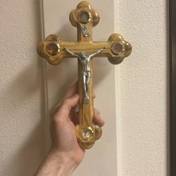 Handmade Wooden Catholic Crucifix