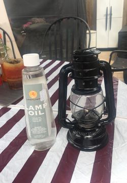 Lamplight and lamp oil bottle for camping/outdoor use