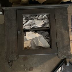 Antique Cabinet With Towel Bar