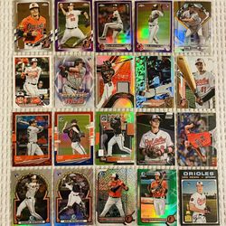 Baltimore Orioles 20 Card Baseball Lot! Rookies, Prospects, Refractors, Prizms, Parallels, Memorabilia, Short Prints, Variations & More!