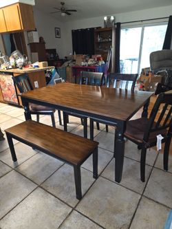 Table with bench seat