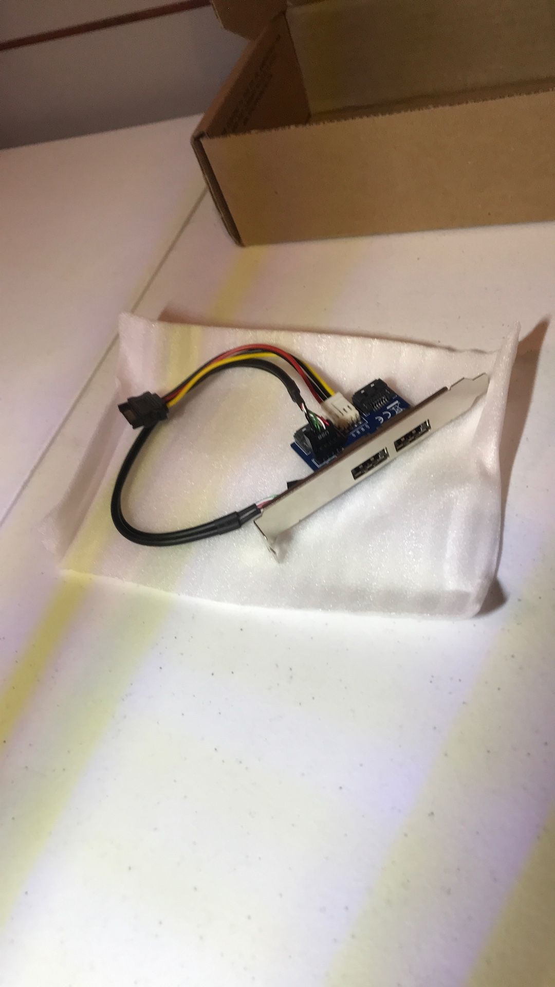 Desktop 2 Ports SATA To Power eSATA 9pin To USB 2.0 Converter