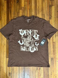 True Religion Buddha Graphic T-Shirt Brown