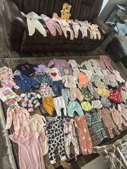 Assorted Baby Girl Clothes Bundle (NB-9Mo)