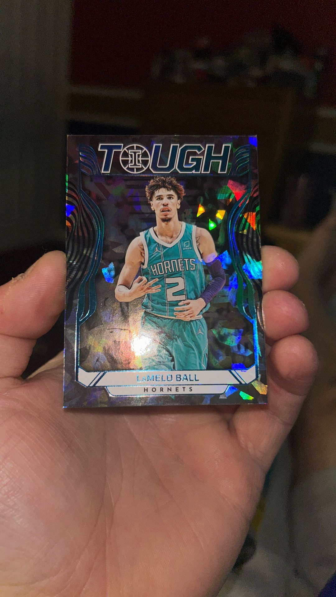 2021-22 Illusions Lamelo Ball Tough Case Hit SSP #18 Hornets