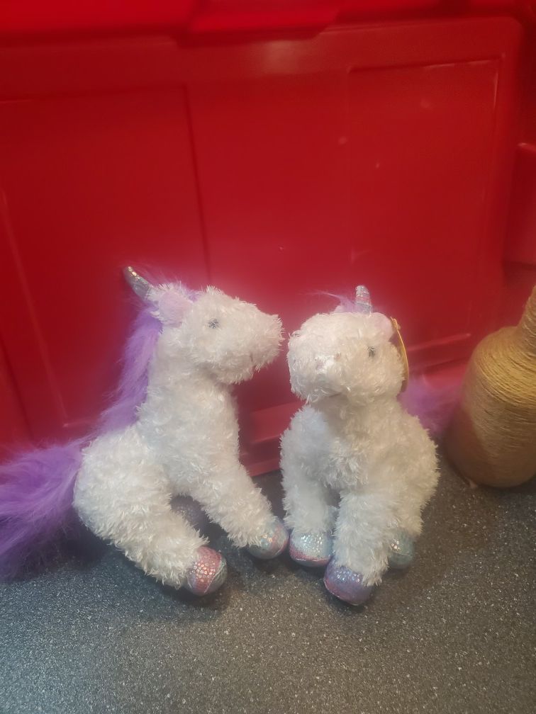 Stuffed Animal Unicorns ($10 for both)
