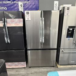 Samsung - 3-Door Counter Depth French Door Refrigerator With Icemaker 