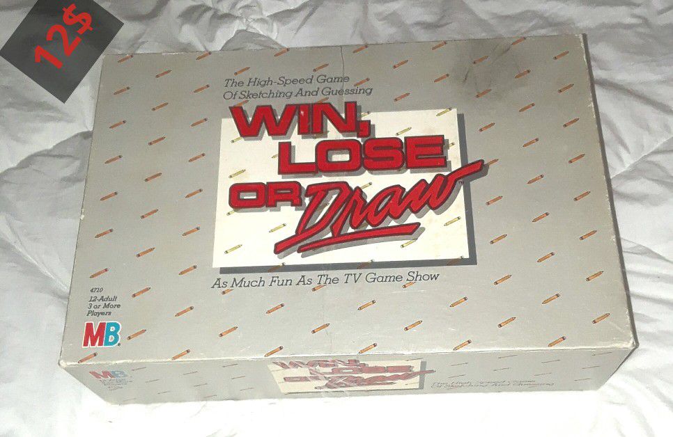 Win lose or draw 1987 board game