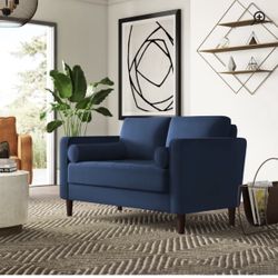 2 Blue Couch Set 