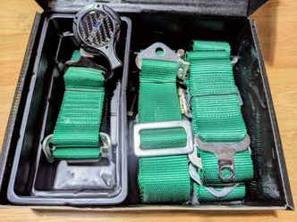 Nrg 4 Point Seat belt harness  Green SBH-4pcgn