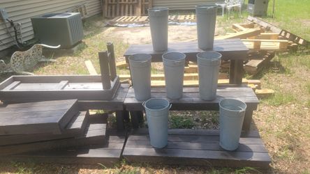 3 pc wooden display set