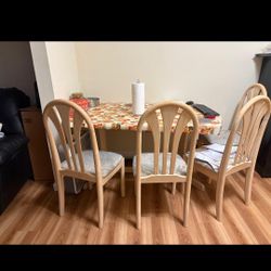4 Seater Wood Dining Table For Sale