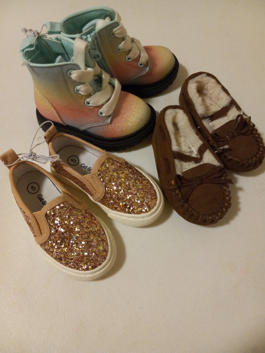 3 Pares De Zapatos Para Niña Pequeña