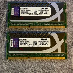 HyperX Kingston 2x4gb  1600 8gb Kit