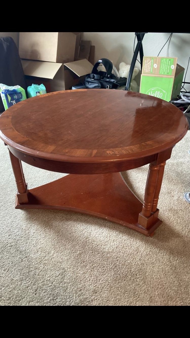 FREE wood coffee table great condition