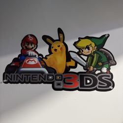 Nintendo 3Ds Metal Frame Mario/pikachu/zelda