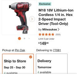 Drill For Sale Almost New ! 