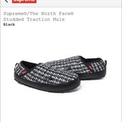 The North Face / Supreme Studded Traction Mule Black Size 9