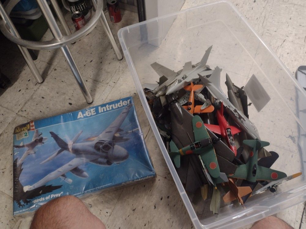 Large Lot Vintage Model Planes Airplane Military