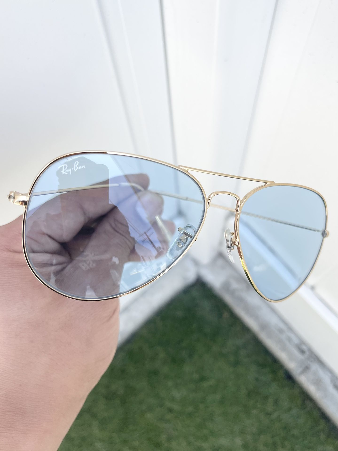 New Ray Ban Classic Large Aviator RB3026 Gold Blue Lens 001  display picture 2