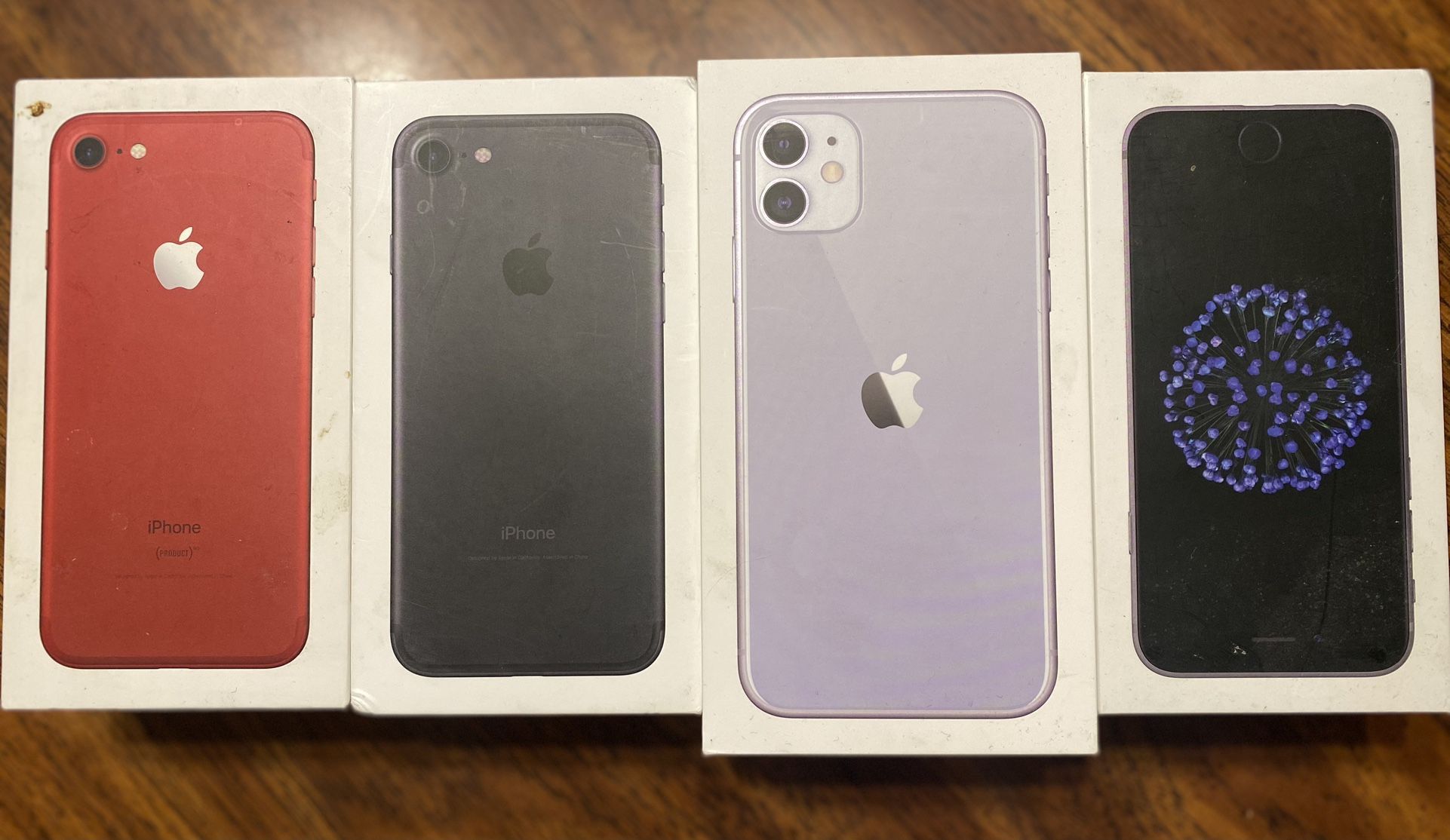 4 Empty iPhone Packaging Boxes - No PHONES