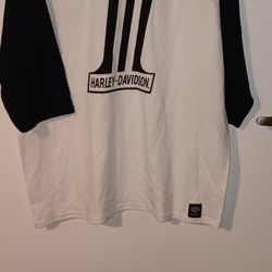 Mens Baseball Style HARLEY DAVISON TEE