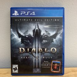PS4 Game - Diablo III 3 - $10
