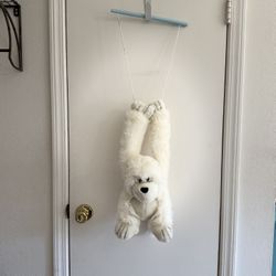 Hanging White Monkey Plush Stuffed Animal