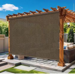 Vintage Mocha Outdoor Roller Shades
