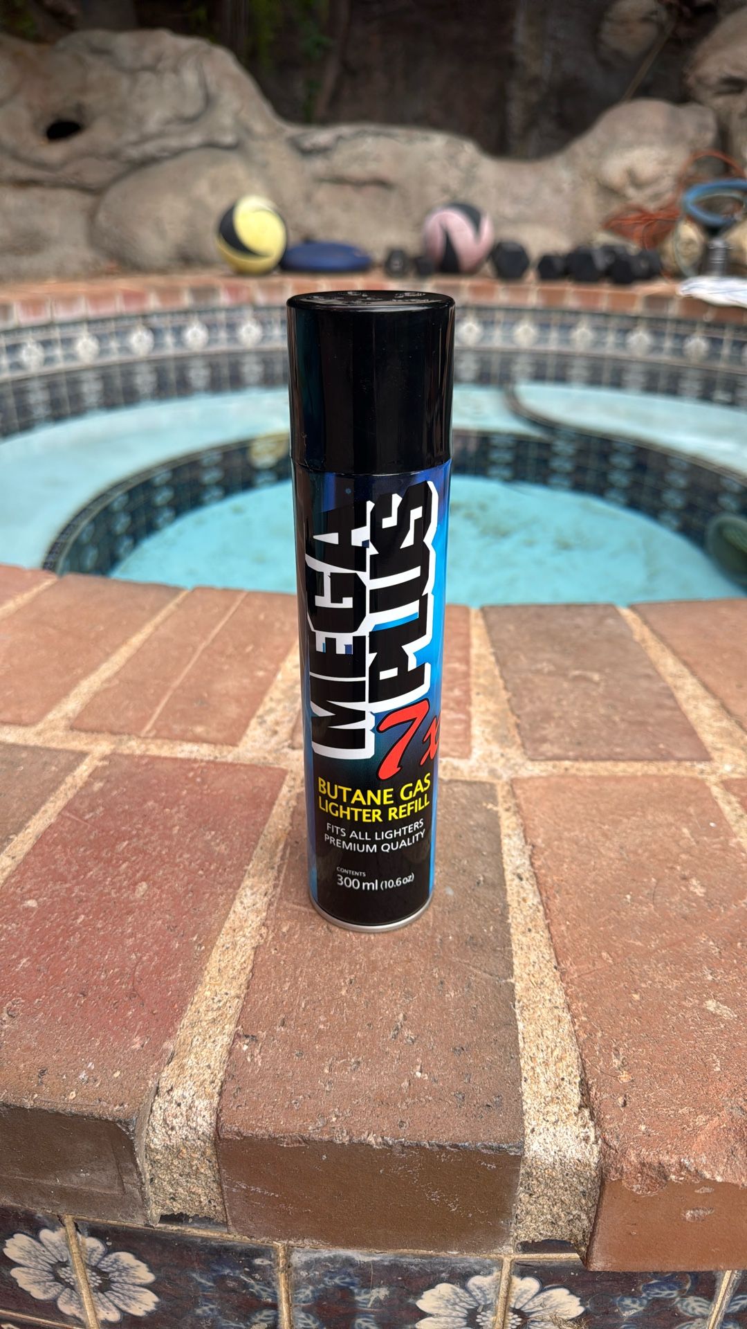 Butane Gas Refill Mega Plus 7x Filtered 300ml / 10.6oz