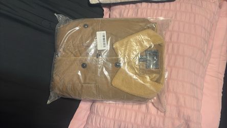 Tan Sherpa-Lined Outdoor Jacket