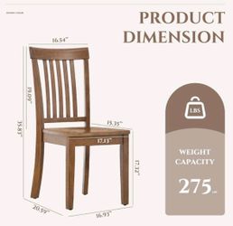 COLAMY Dining chair set of 2