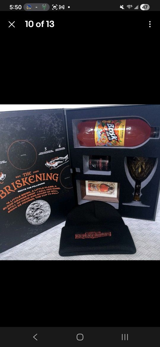 Brisk Iced Tea Briskening Kit Limited Edition Halloween Promo Set PR Box 2025
