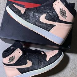 Air Jordan 1 Crimson Tint  Black Toe Custom 